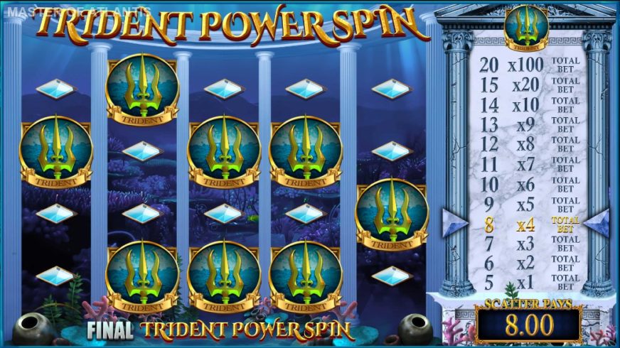 Master of Atlantis slot screen 5