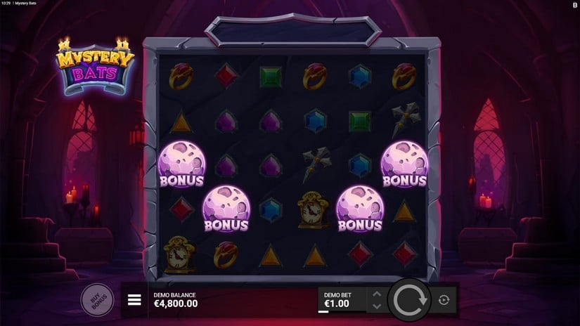 Mystery Bats slot screen 2