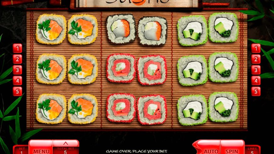 Sushi slot screen 4