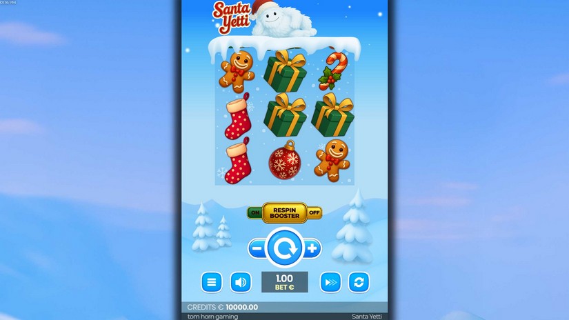 Santa Yetti slot screen 1