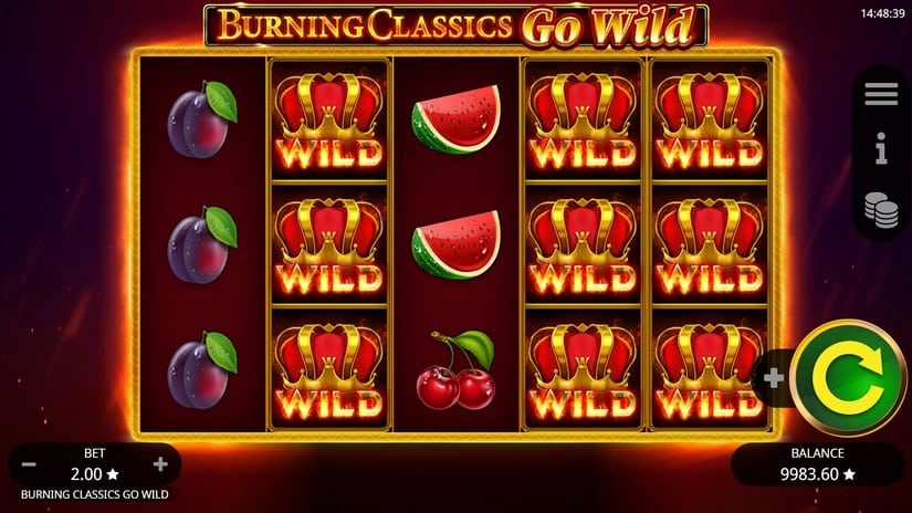 Burning Classics Go Wild slot screen 3