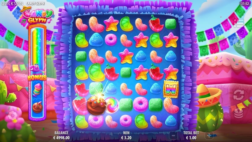 Candy Glyph slot screen 3