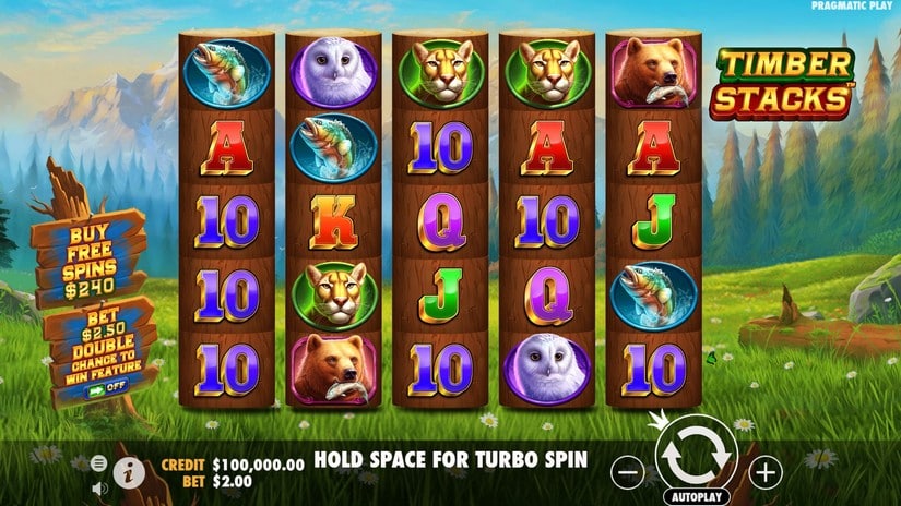 Timber Stacks slot screen 1