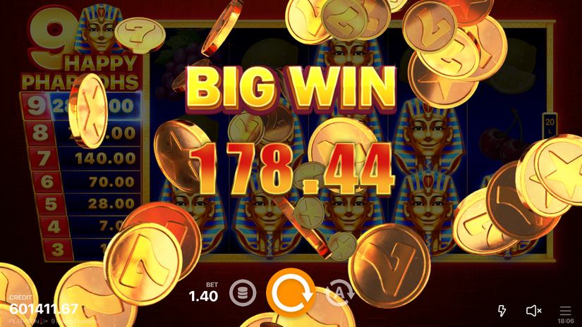 9 Happy Pharaohs slot screen 7