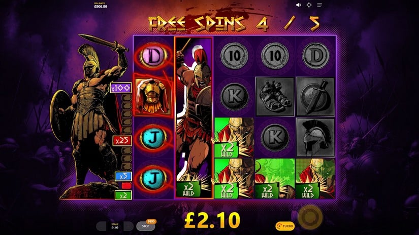 Spartan Wildz slot screen 6