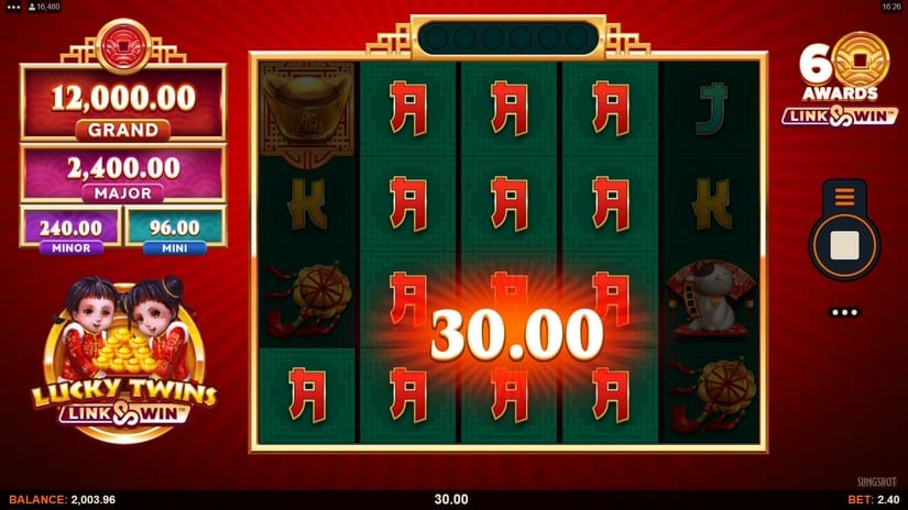 Lucky Twins Link and Win slot screen 2