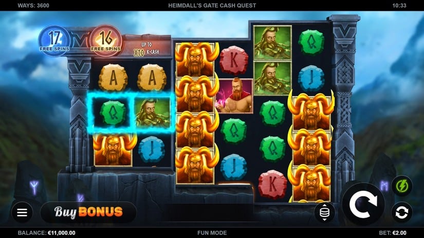 Heimdalls Gate Cash Quest slot screen 1