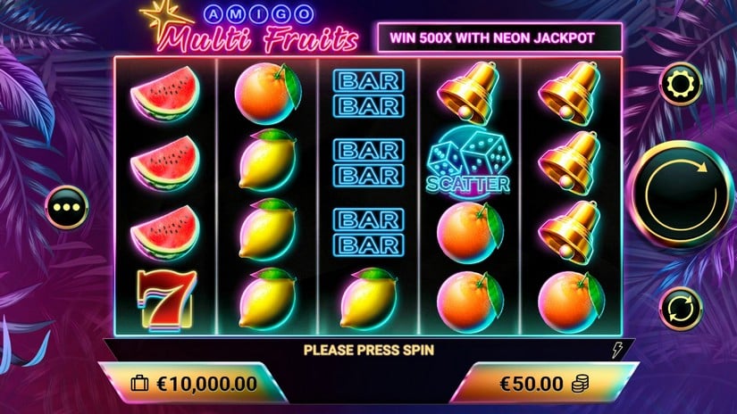 Amigo Multifruits slot screen 1