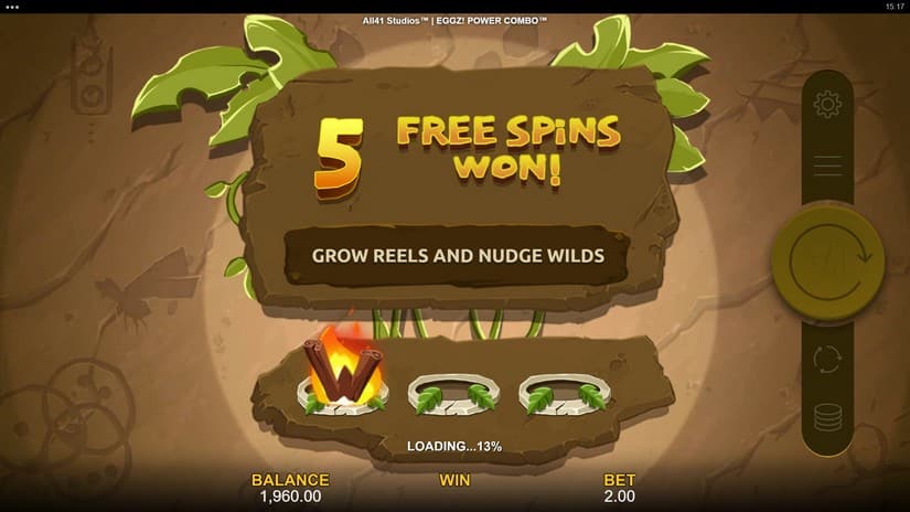 Eggz! POWER COMBO slot screen 2