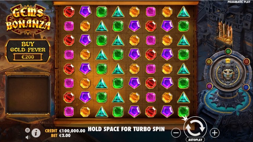 Gems Bonanza slot screen 1