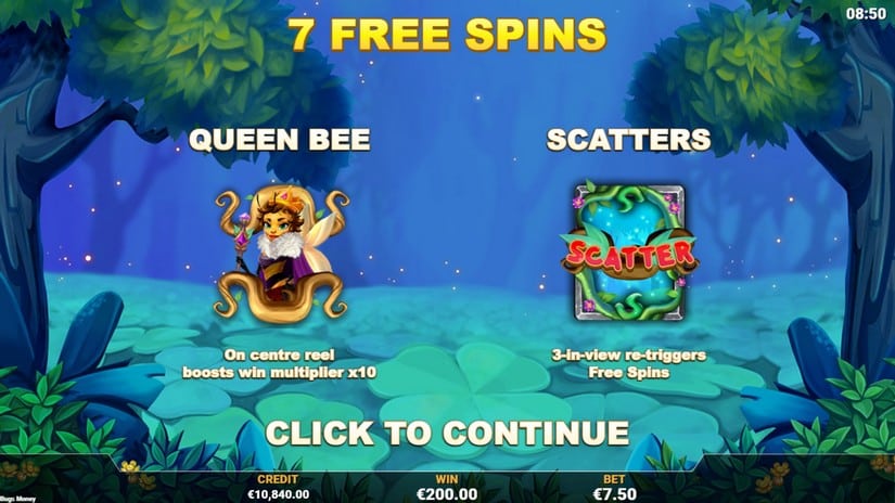 Bugs Money slot screen 4