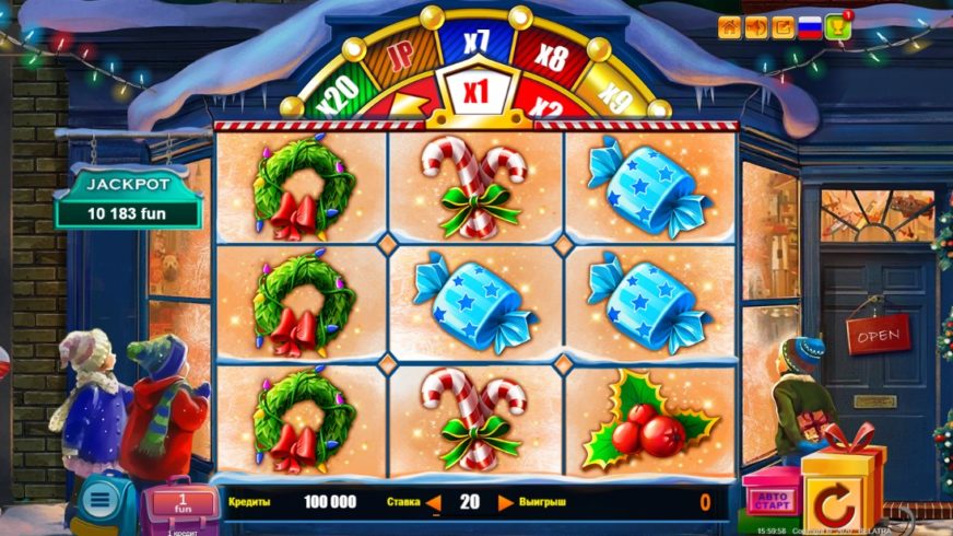 Christmas Jackpot slot screen 1