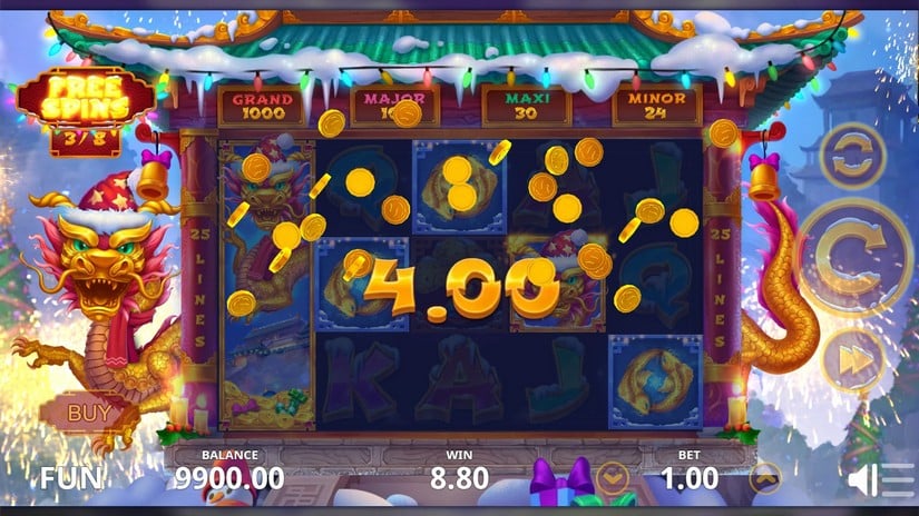 Snow Dragon slot screen 4