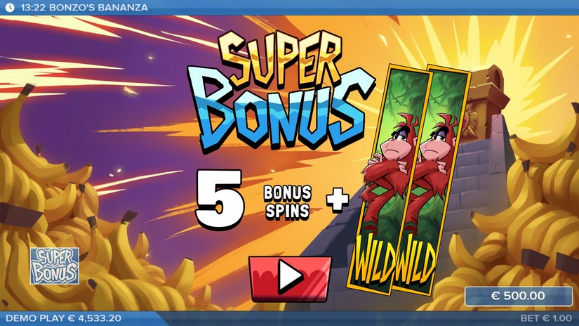 Bonzo’s Bananza slot screen 4