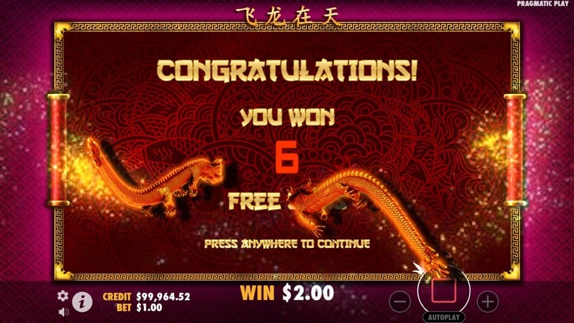 Lucky Dragons slot screen 4