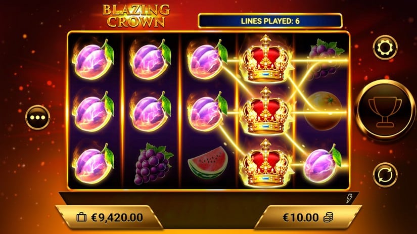 Blazing Crown slot screen 4