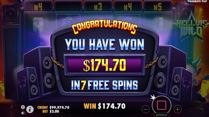 Hellvis Wild slot screen 6