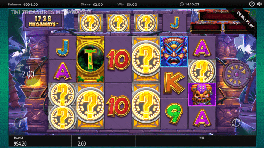 Tiki Treasures Megaways slot screen 4