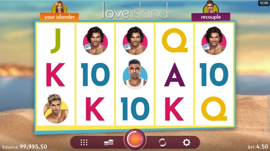 Love Island slot screen 1