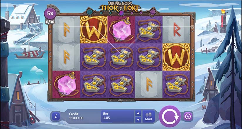 Viking Gods: Thor and Loki slot screen 1