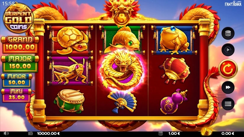 Serpent Gold Coins slot screen 1