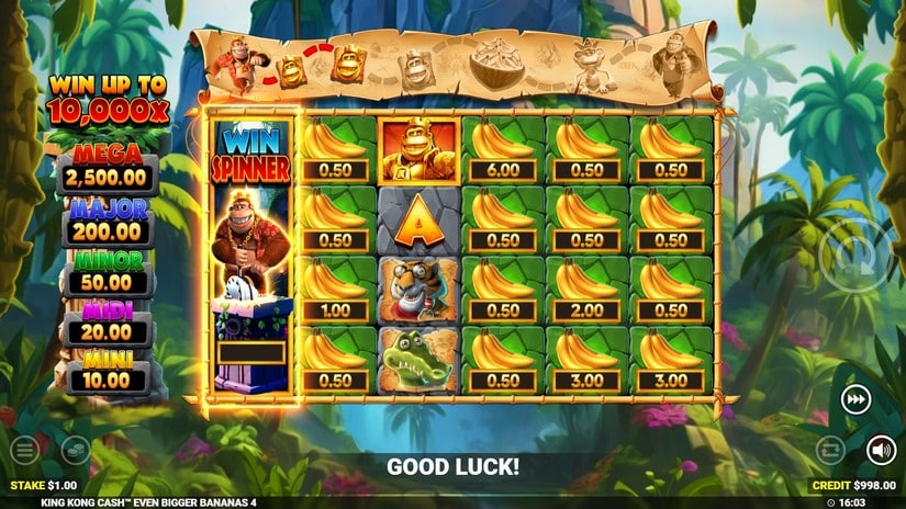 King Kong Cash Even Bigger Bananas 4 slot screen 5