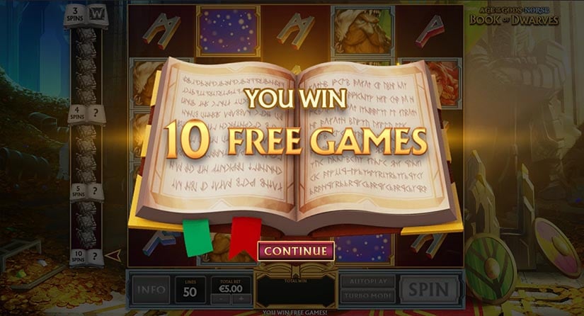 Age of the Gods Norse Book of Dwarfs slot screen 4