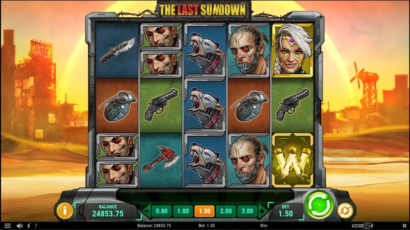 The Last Sundown slot screen 1