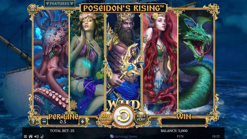 Poseidon’s Rising slot screen 1