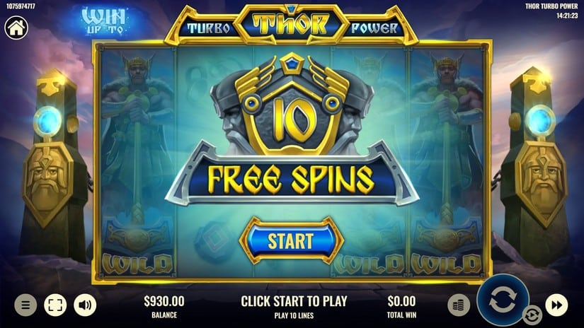 Thor Turbo Power slot screen 3