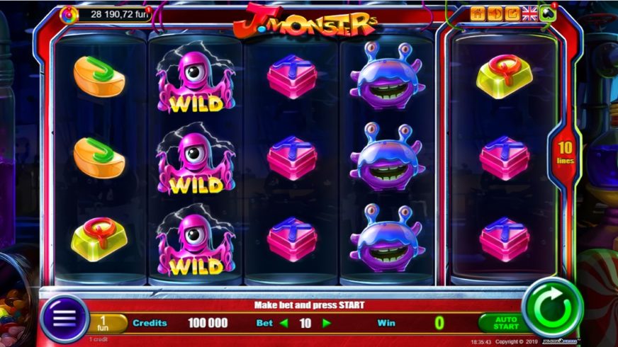 J-Monsters slot screen 1