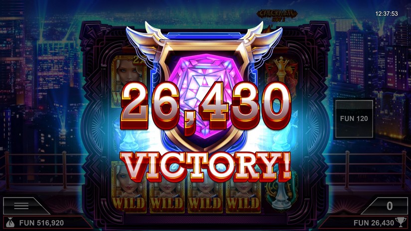 Checkmate Hot1 slot screen 8