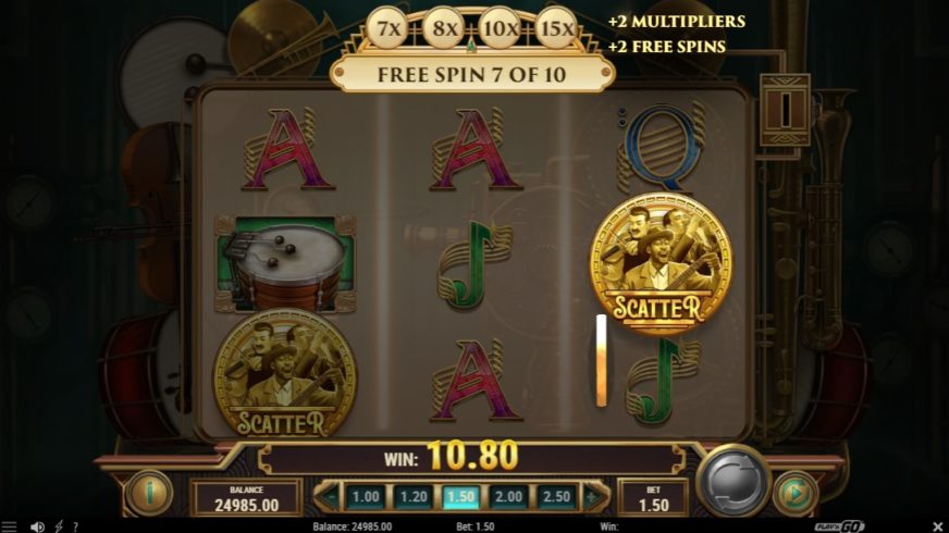 The Paying Piano Club slot screen 4