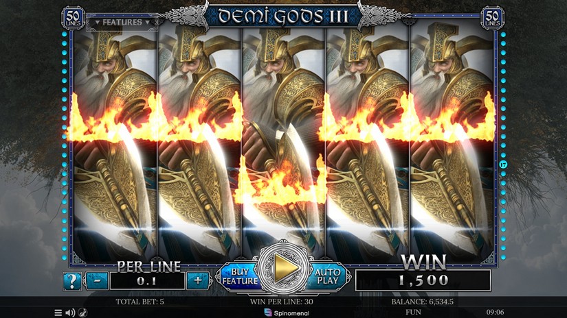 Demi Gods III slot screen 8