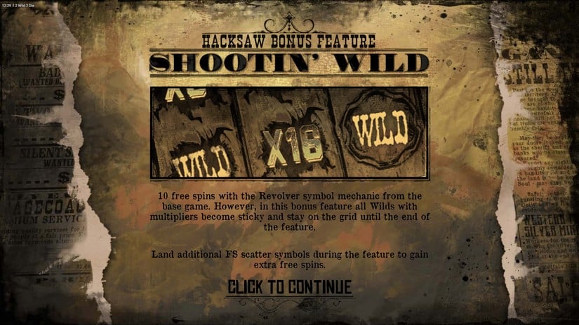 2 Wild 2 Die slot screen 3