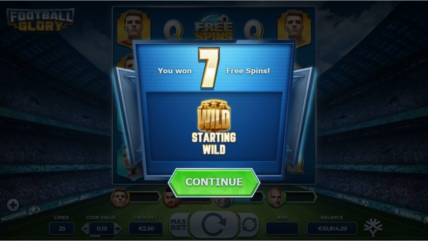 Football Glory slot screen 3