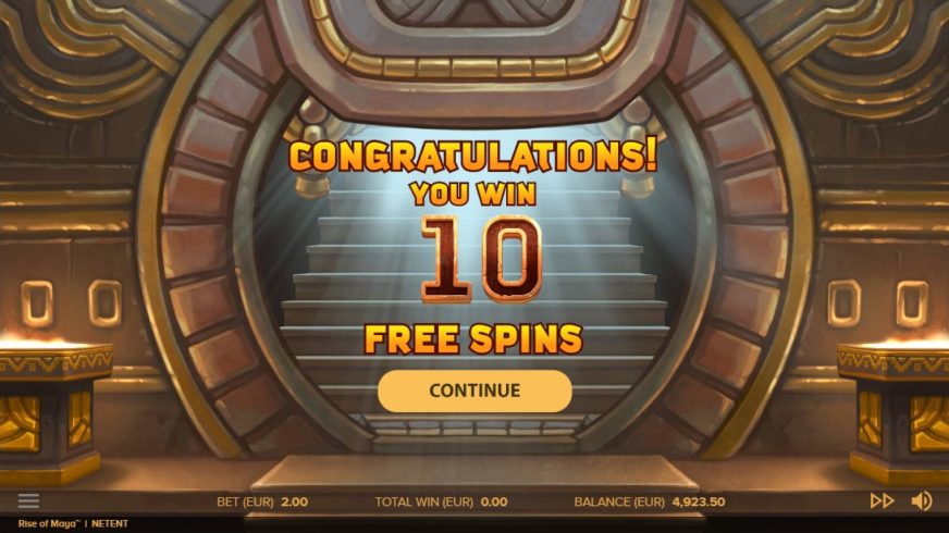 Rise of Maya slot screen 4