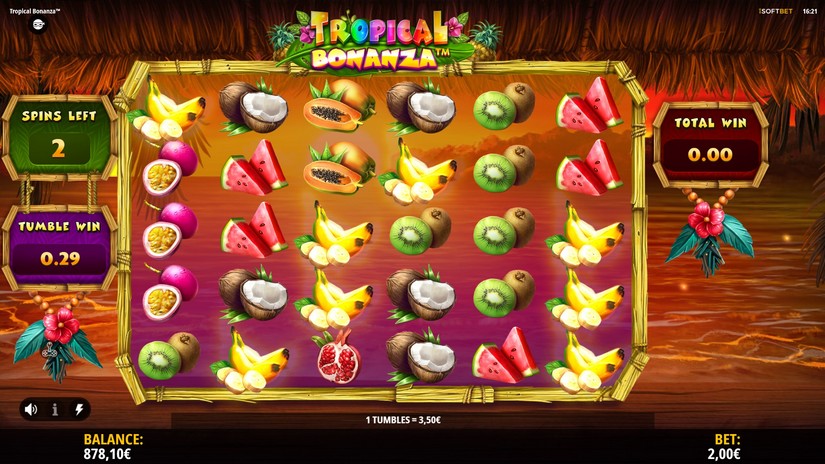 Tropical Bonanza slot screen 7
