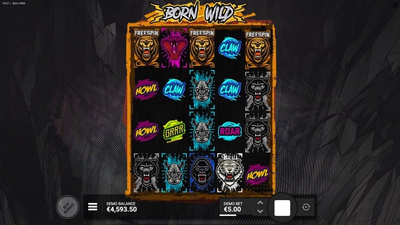 Born Wild slot screen 3