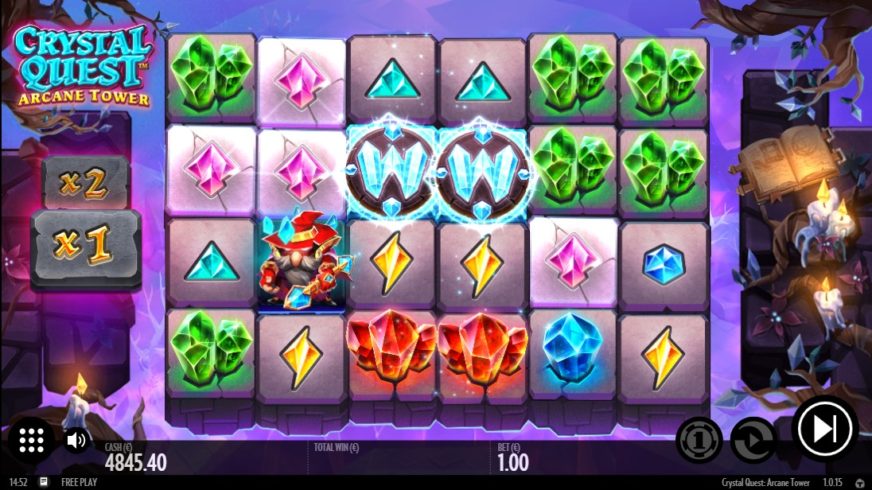 Crystal Quest Arcane Tower slot screen 3