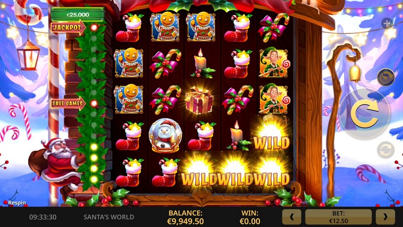 Santa’s World slot screen 2