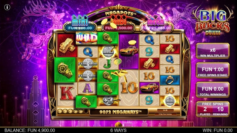 Big Bucks Deluxe slot screen 2