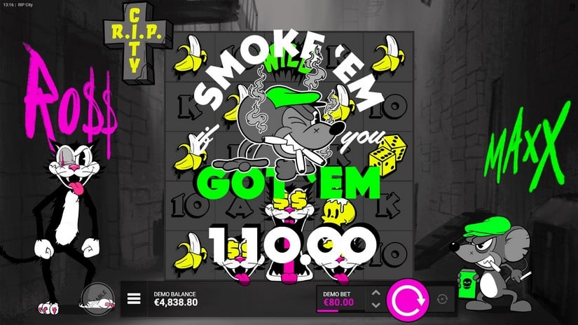 RIP City slot screen 3