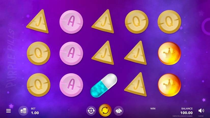 Purple Pills slot screen 1