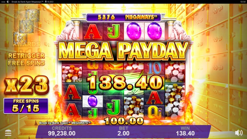 Break Da Bank Again Megaways slot screen 7