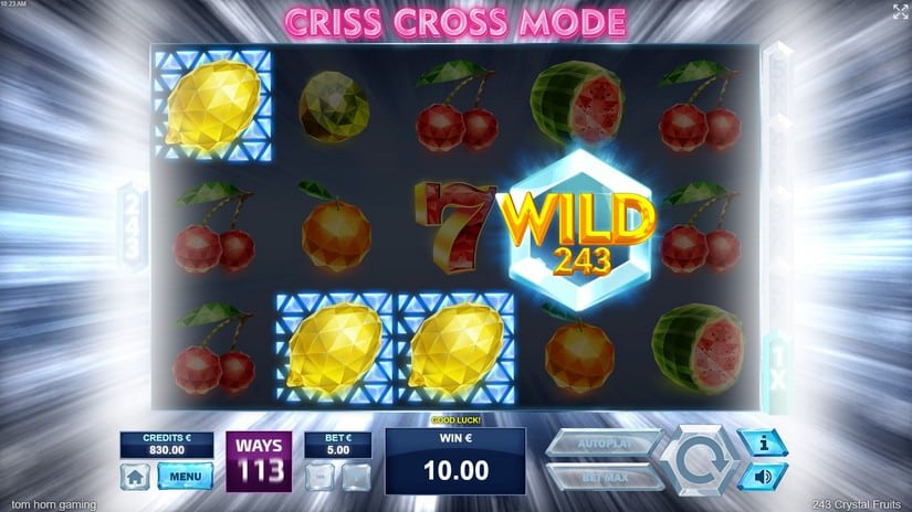 243 Crystal Fruits slot screen 3