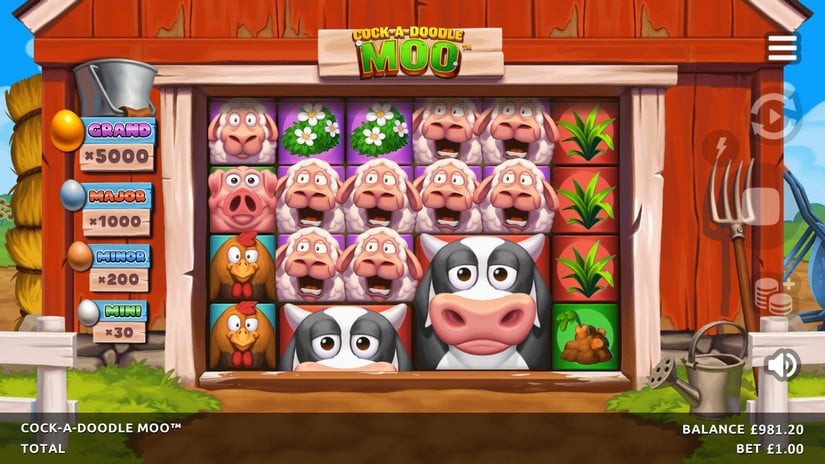Cock-A-Doodle Moo slot screen 3