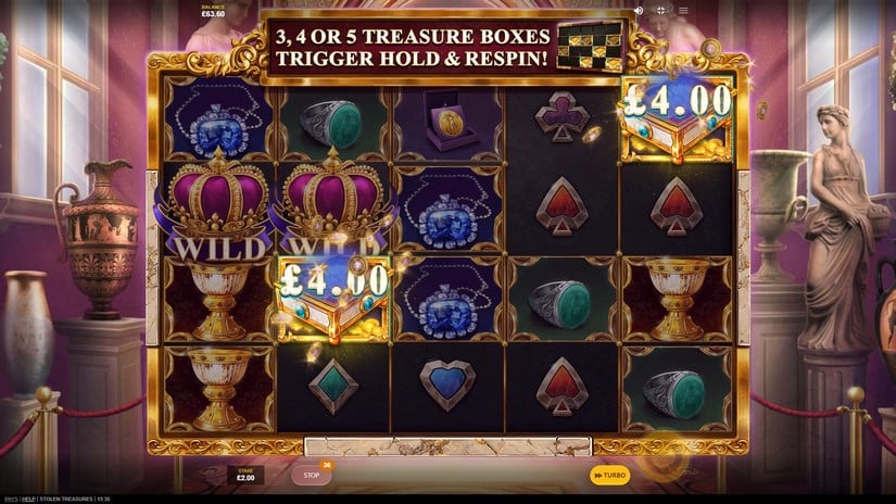 Stolen Treasures slot screen 5