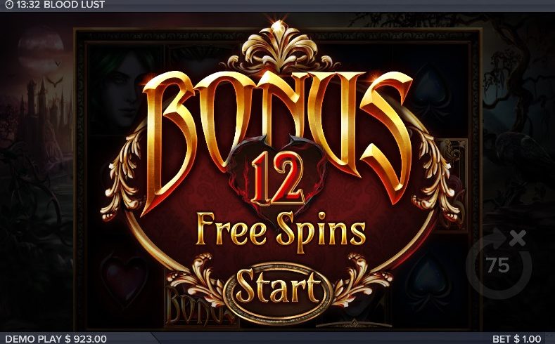 Blood Lust slot screen 2