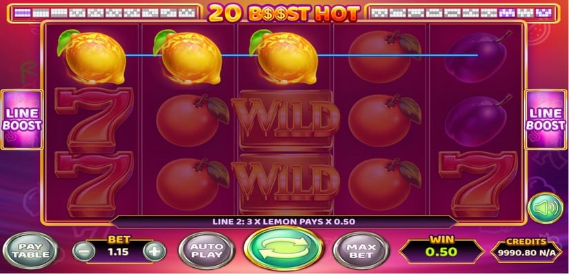 20 Boost Hot slot screen 2